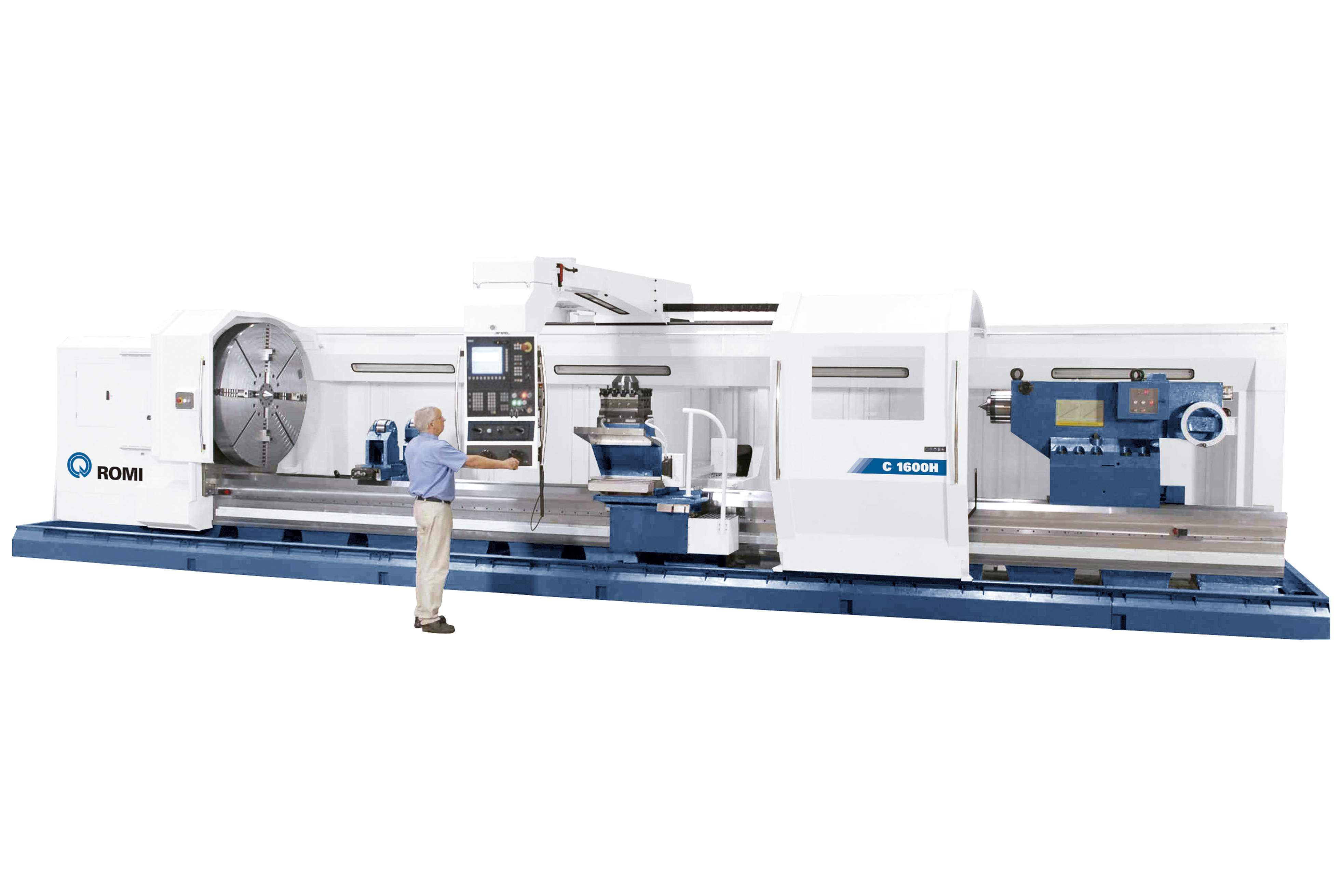 Romi Heavy Duty CNC Lathes Feature Romi-Built Monoblock Beds -